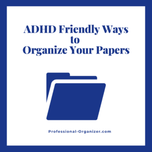 adhd paper organization
